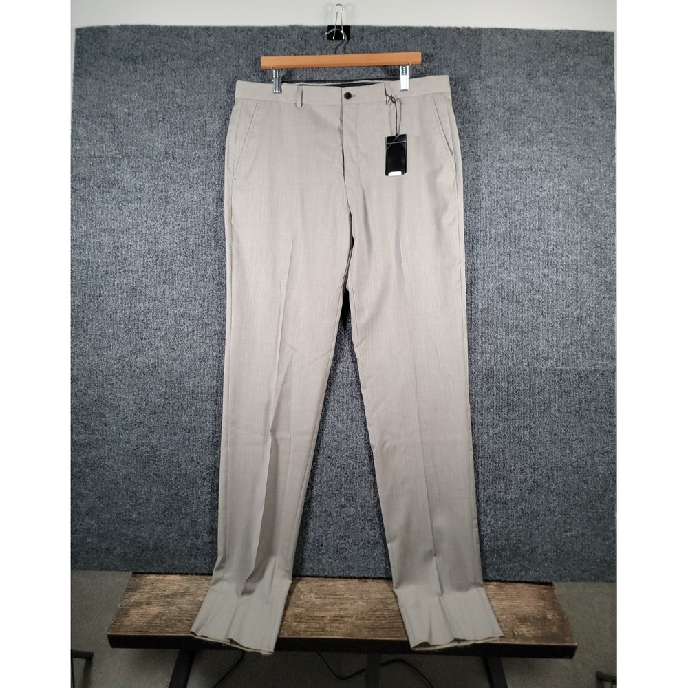 A/X Armani Exchange Wool Suit Pants Mens 38 (Fits 36) Slim Unhemmed NWT $220